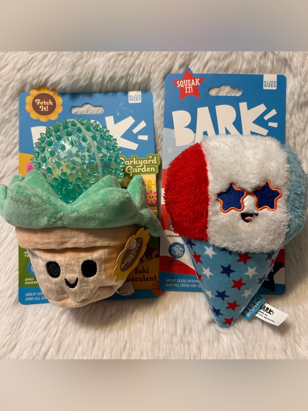Summer Themed Bark Dog Toy Lot
